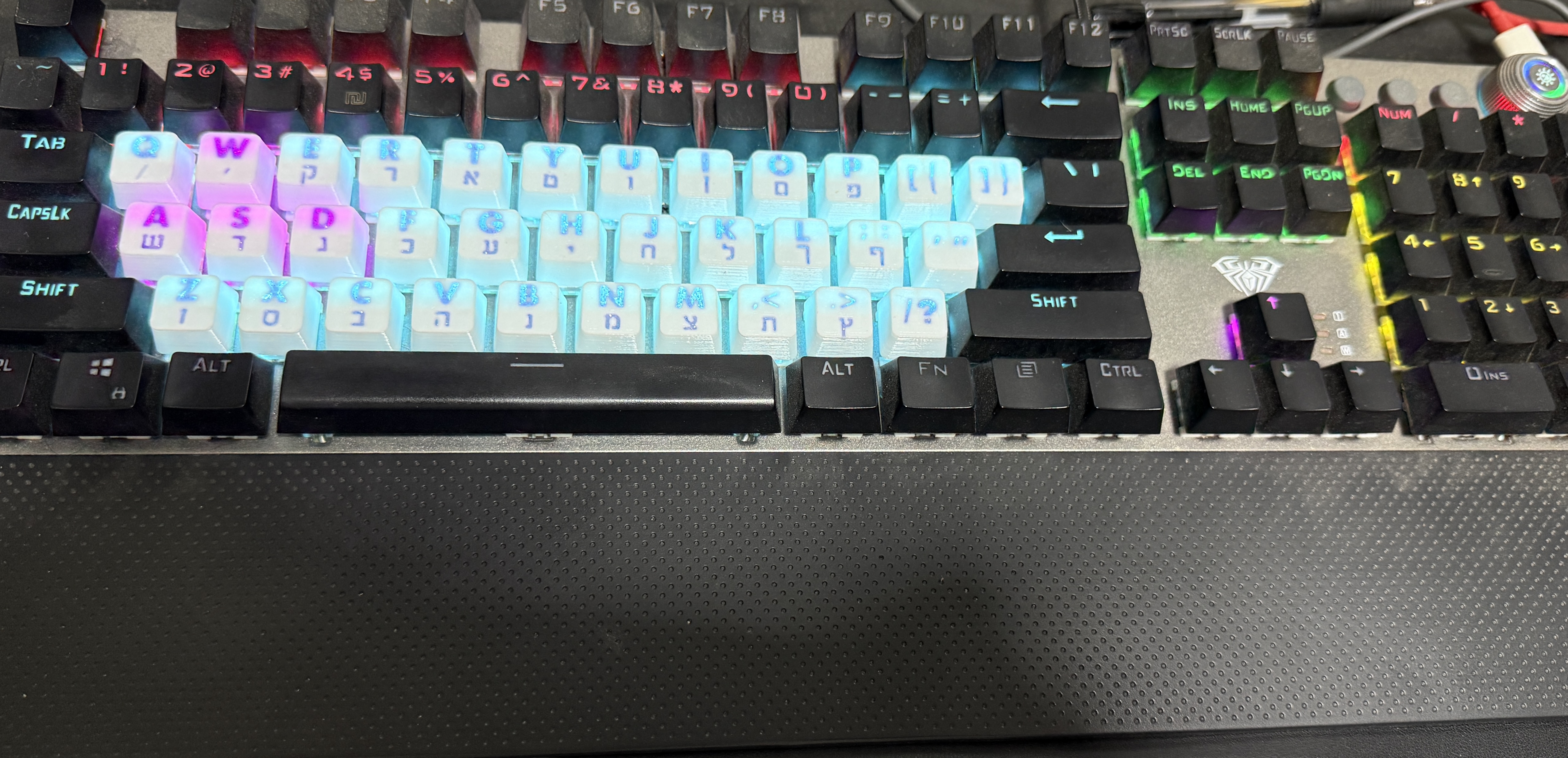 Heb - Eng Aula / MX Keyboard Caps