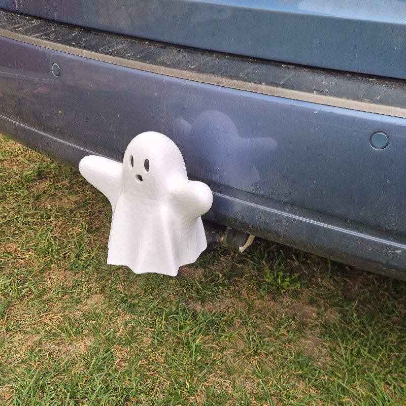 Ghost towbar cover, duch na tažné by Miitta | Download free STL model ...