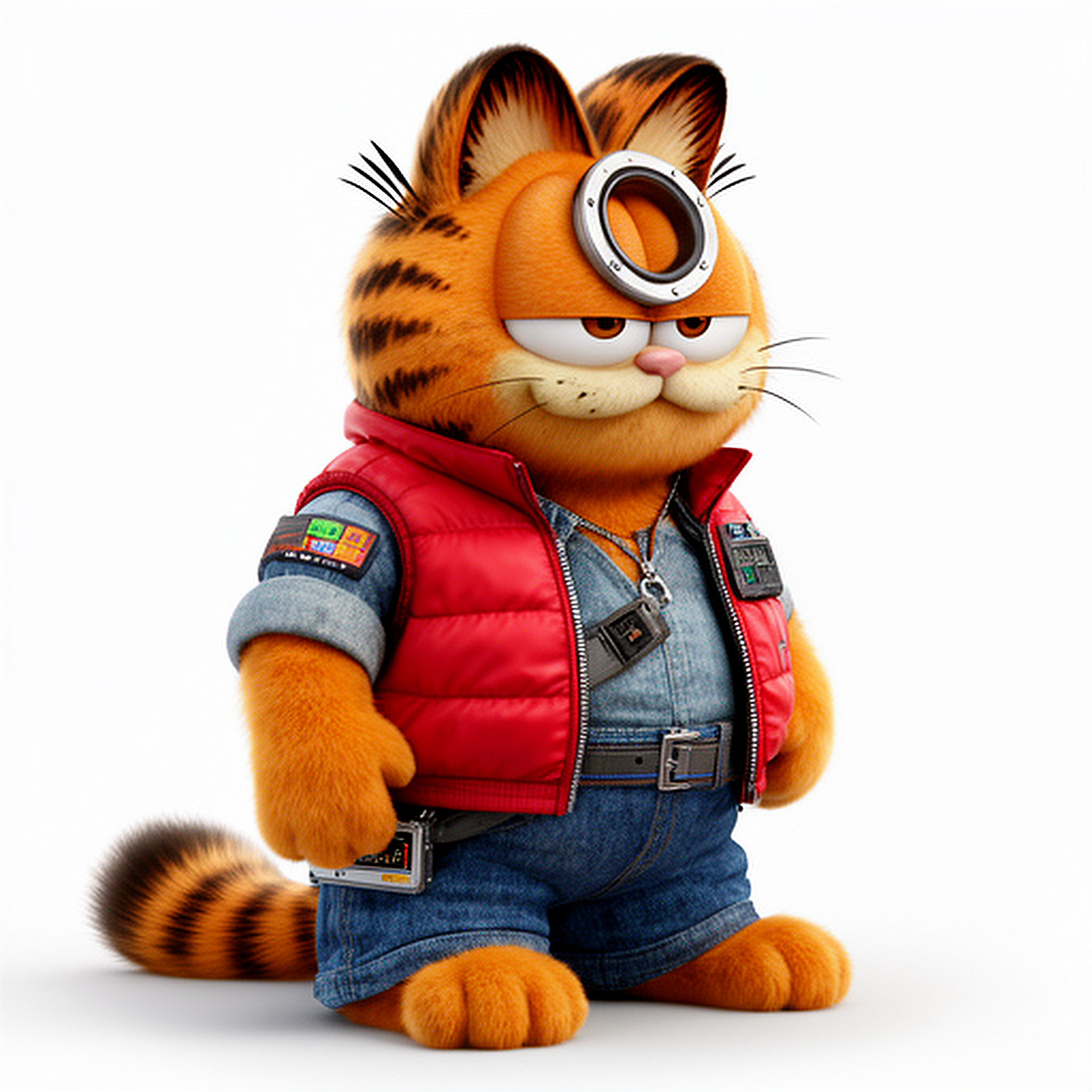 Garfield Marty McFly Ring Figure
