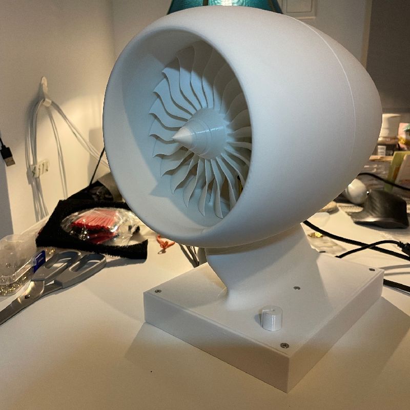 Desktop Jet Engine With Motor by Nick Pagazani | Download free STL ...
