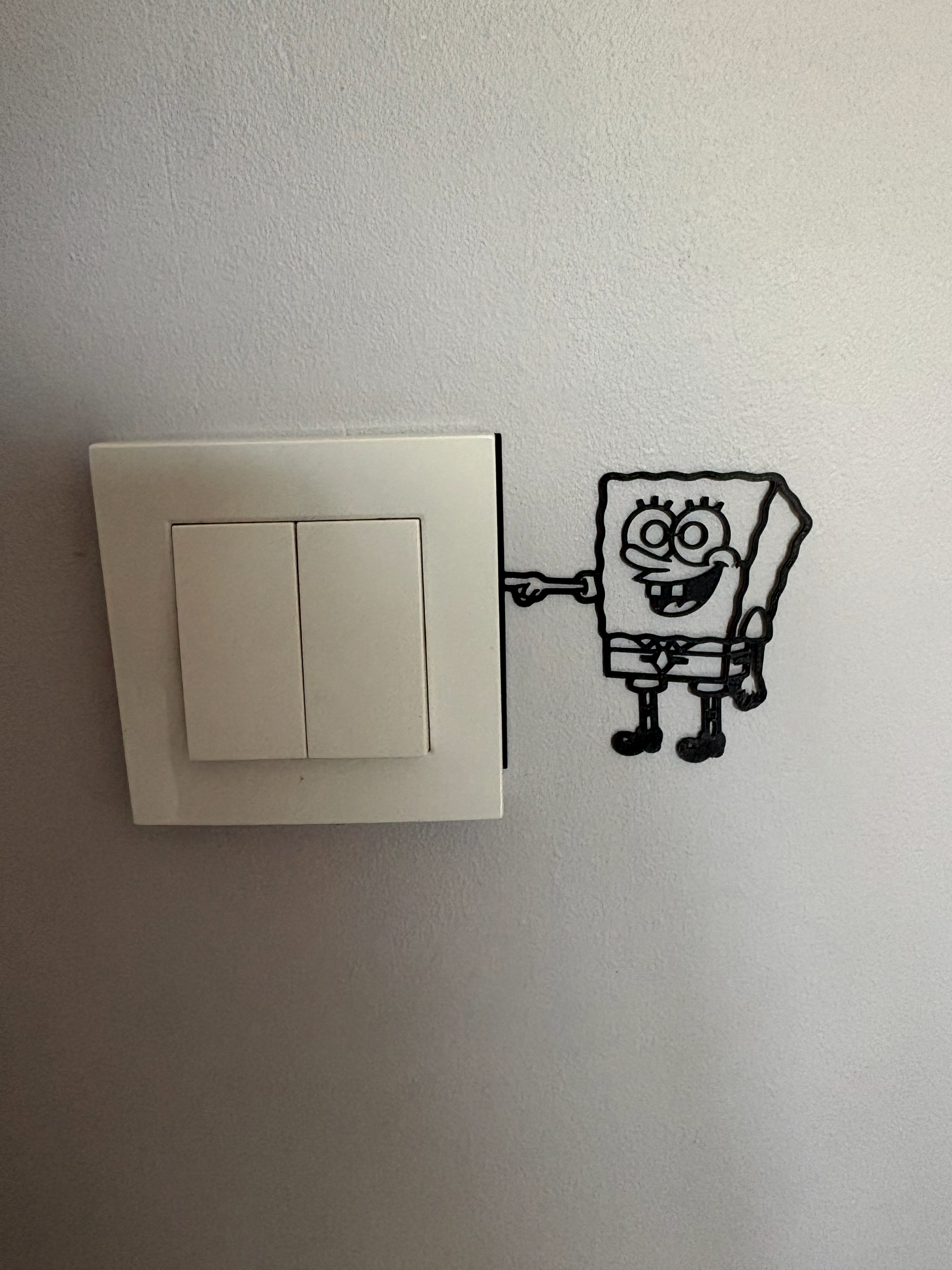 SpongeBob Light Switch Wall Decor
