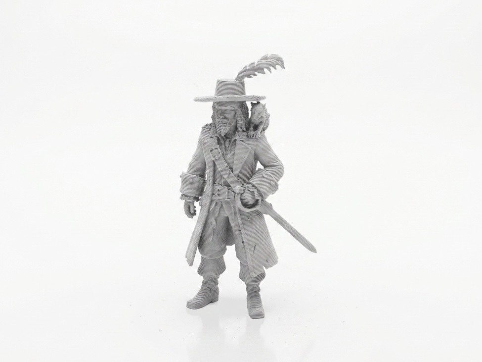 Barbosa Pirate Figurine Movies & TV 3D Printable