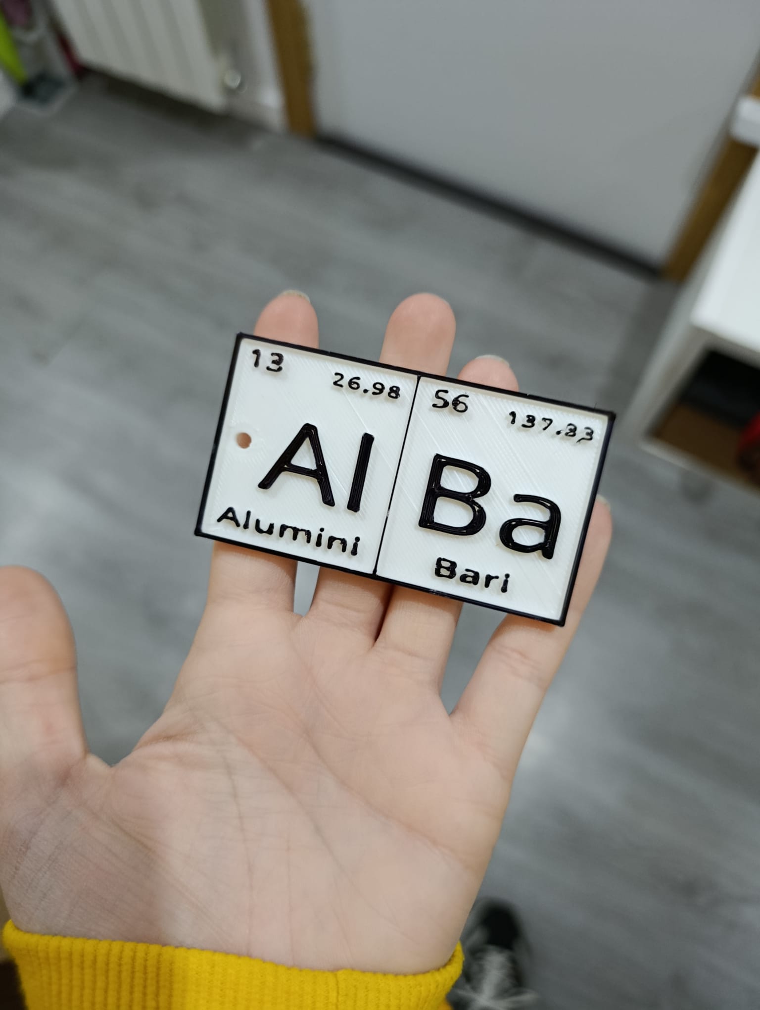 Personalized Periodic Table Name Keychain