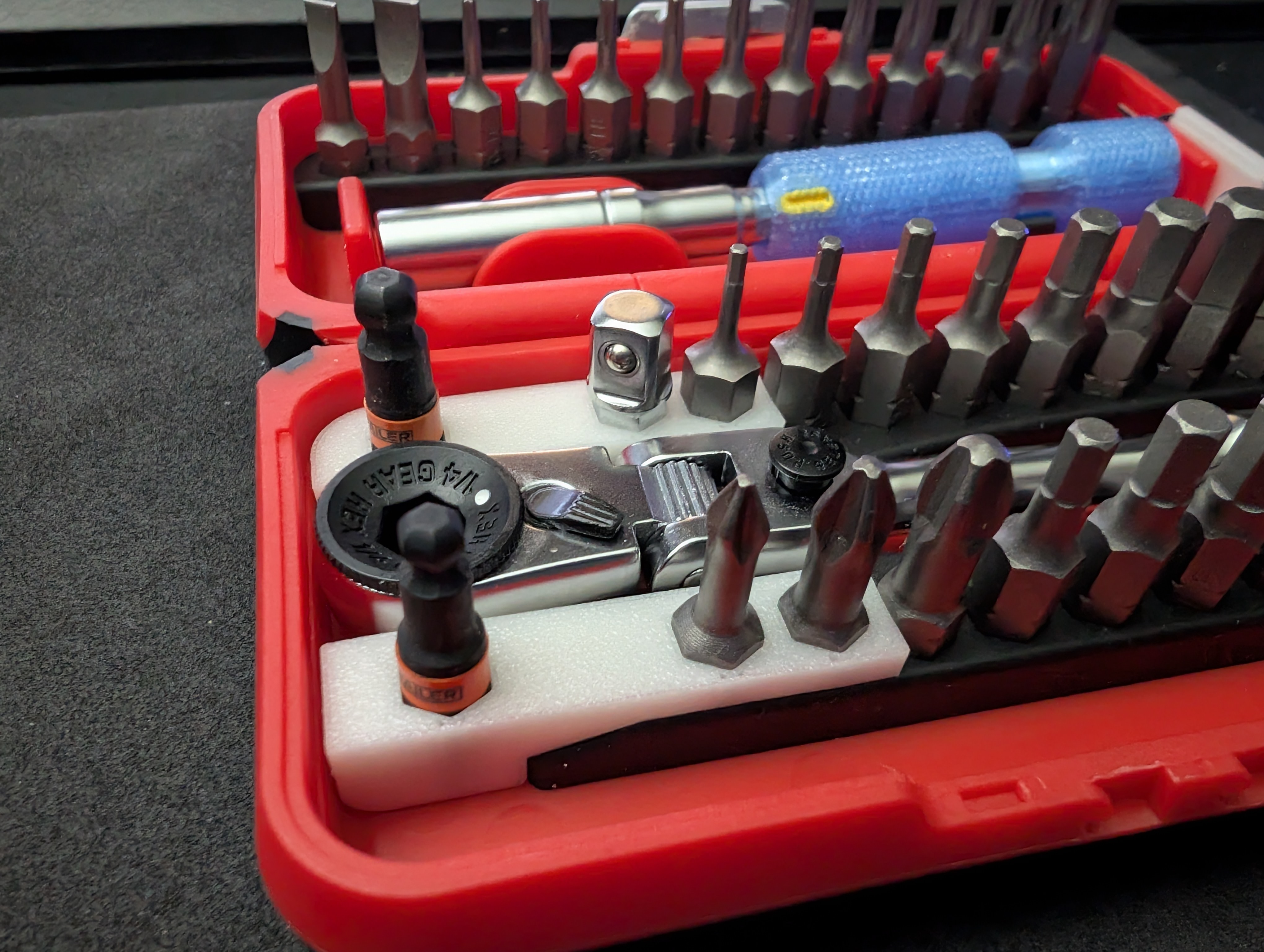 Extra Bit Holder for Icon Locking Flex-Head Ratchet and Bit Set