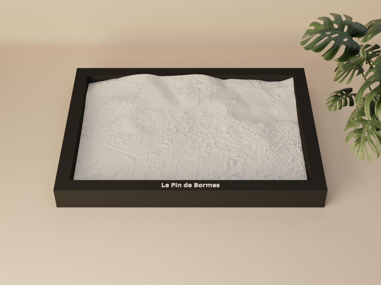 Le Pin de Bormes, France - 3D Miniature