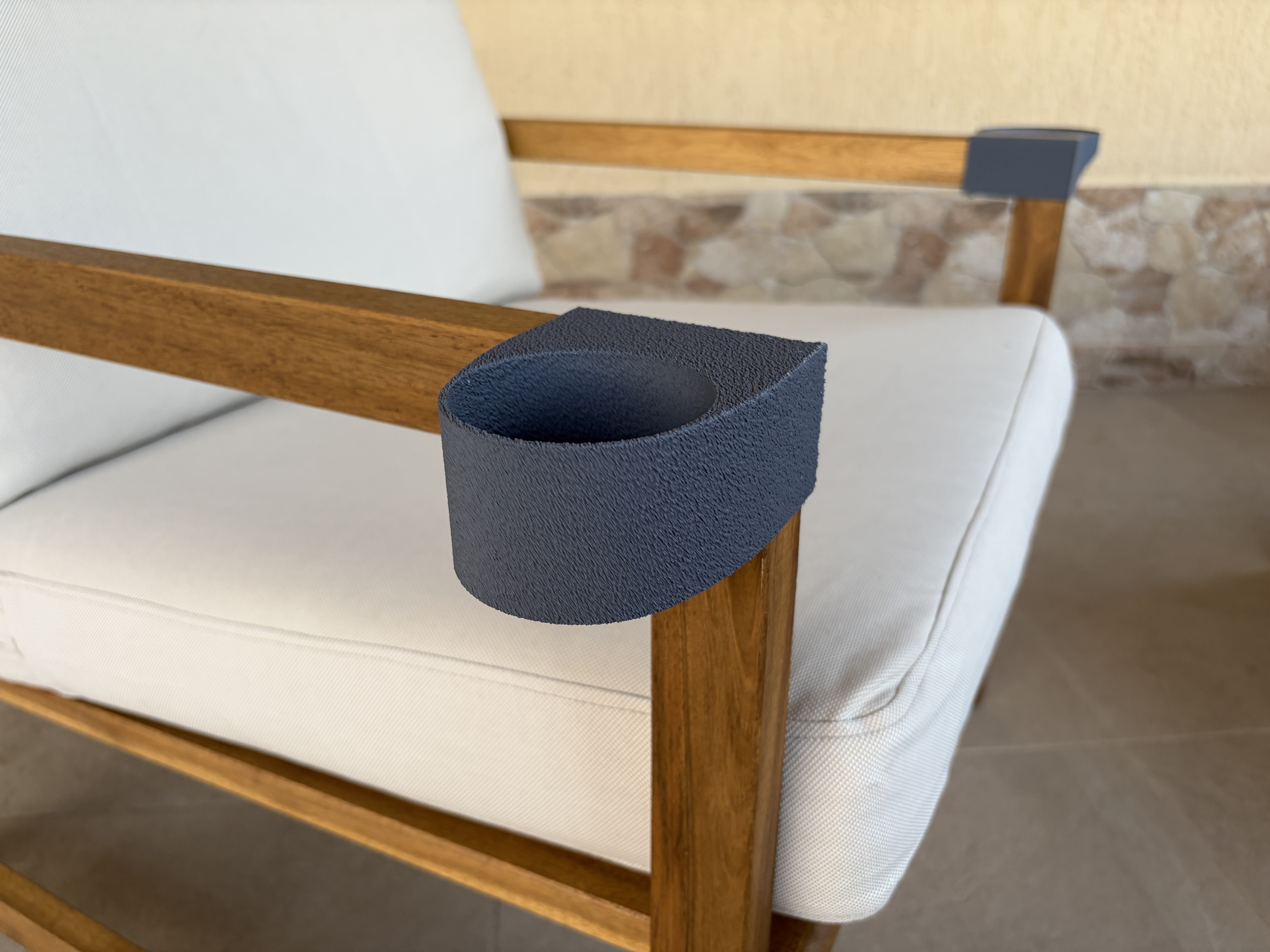 Can/Mug Holder for Nammaro chair with armrests