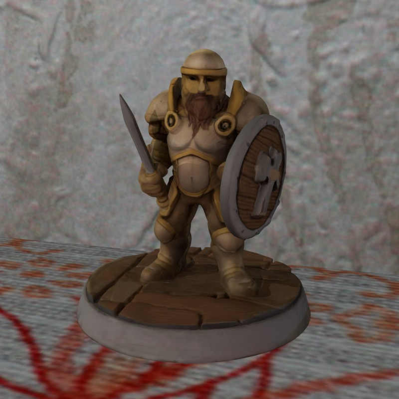 FDM/SLA Dwarven Sentinal No Support EasyPaint