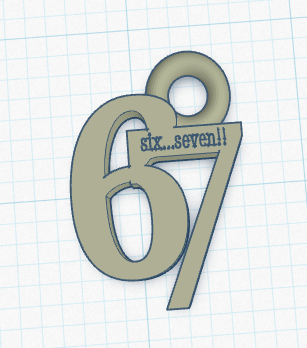 67 keychain