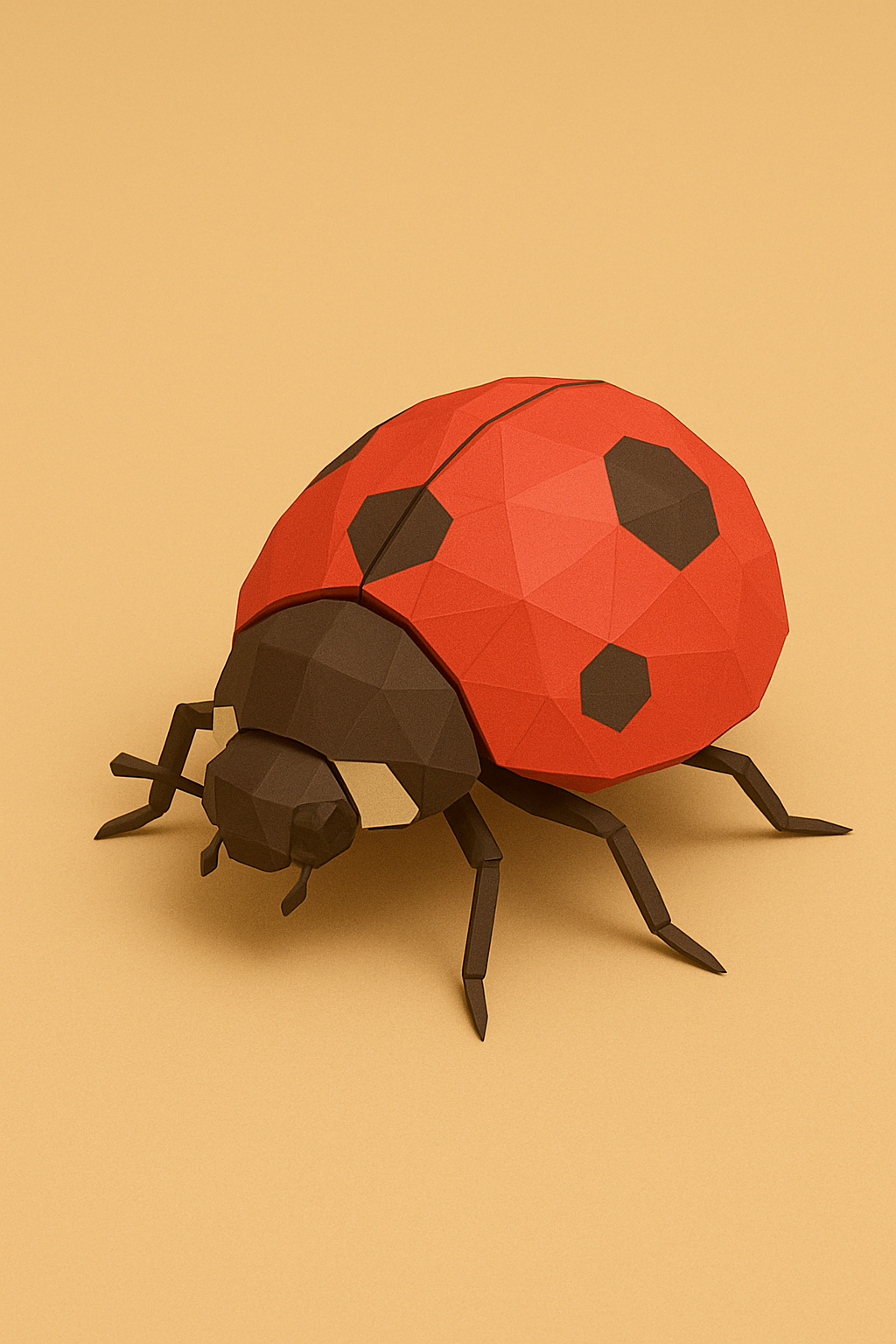 Low poly ladybug