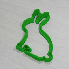Easter bunny shaped cookie cutter