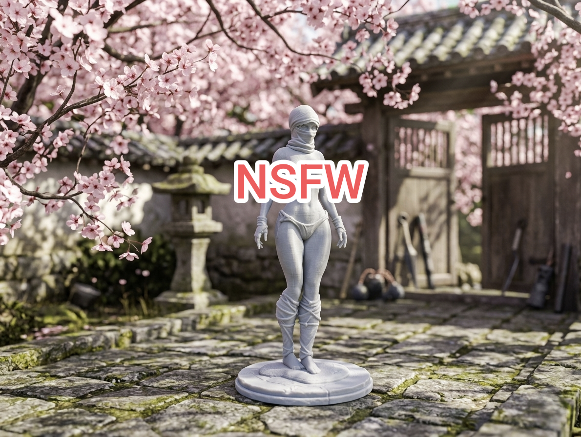 Topless Kunoichi Assassin - NSFW Edition