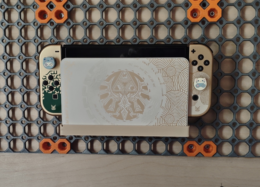 Nintendo Switch Dock Mount for MultiBuild Pegboard