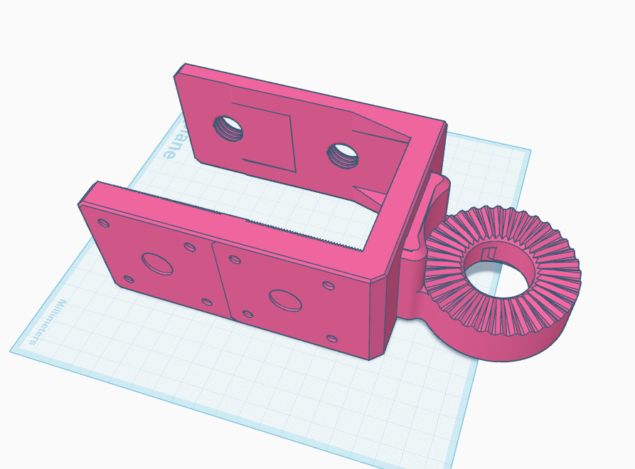 Double screw mount with integrated connector