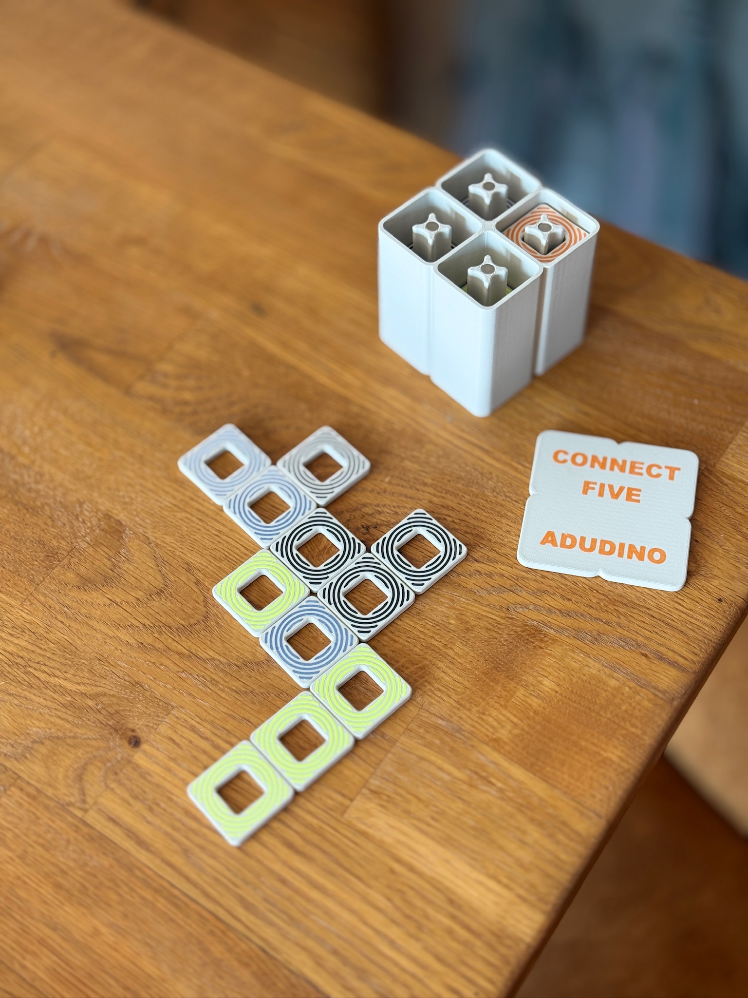 Connect Five - 5 In A Row Tile Game With Box - similar to ok play