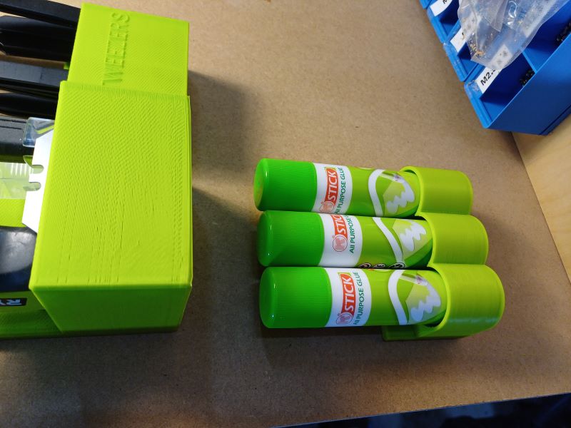 Triple Glue Stick Holder 3D model thumbnail