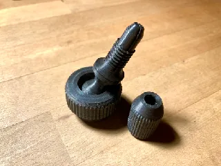 Pin vise head with magnet