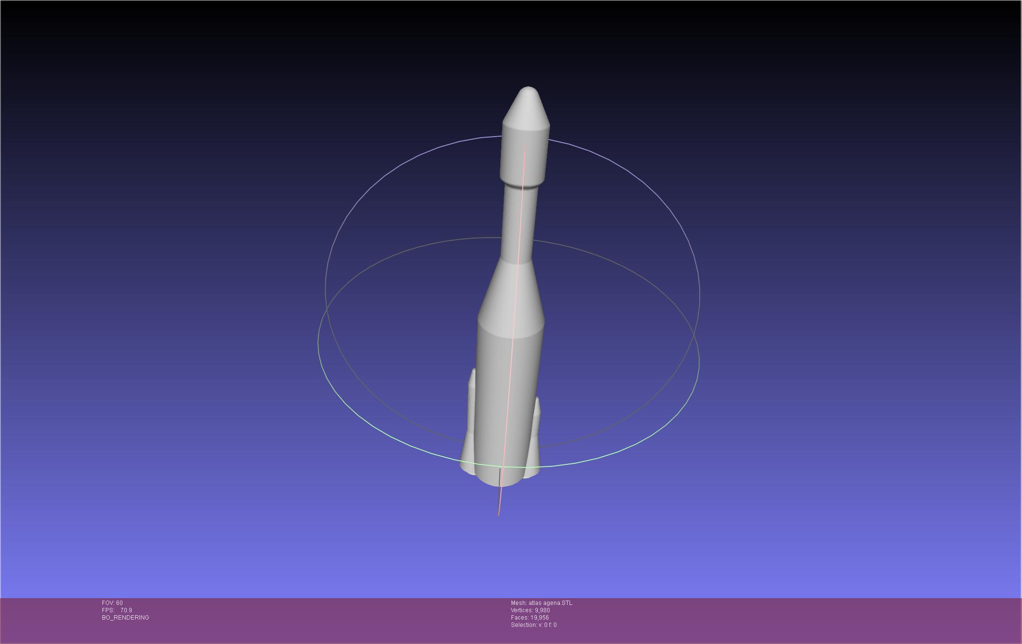 Atlas Agena Rocket Printable Board Game Scale Space Race Micro Miniature