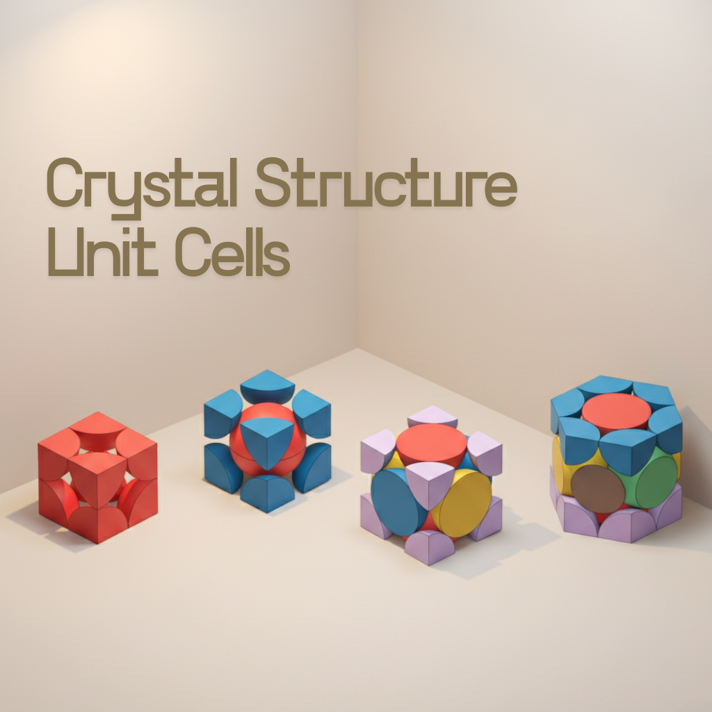 Crystal Structure Unit Cells (SC, BCC, FCC, HCP)