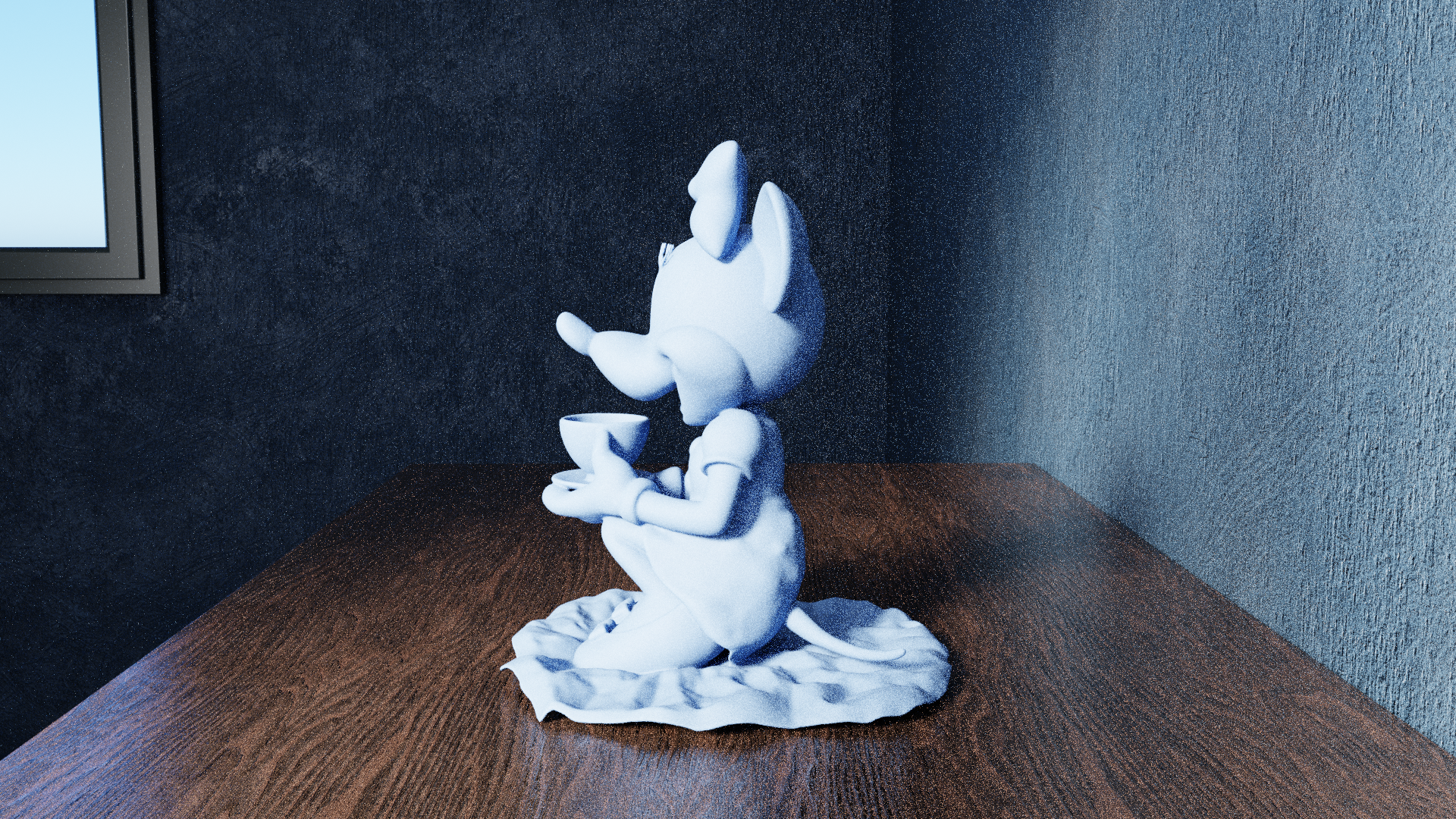 Miniatura 5 do modelo 3D Sitting Minnie Mouse