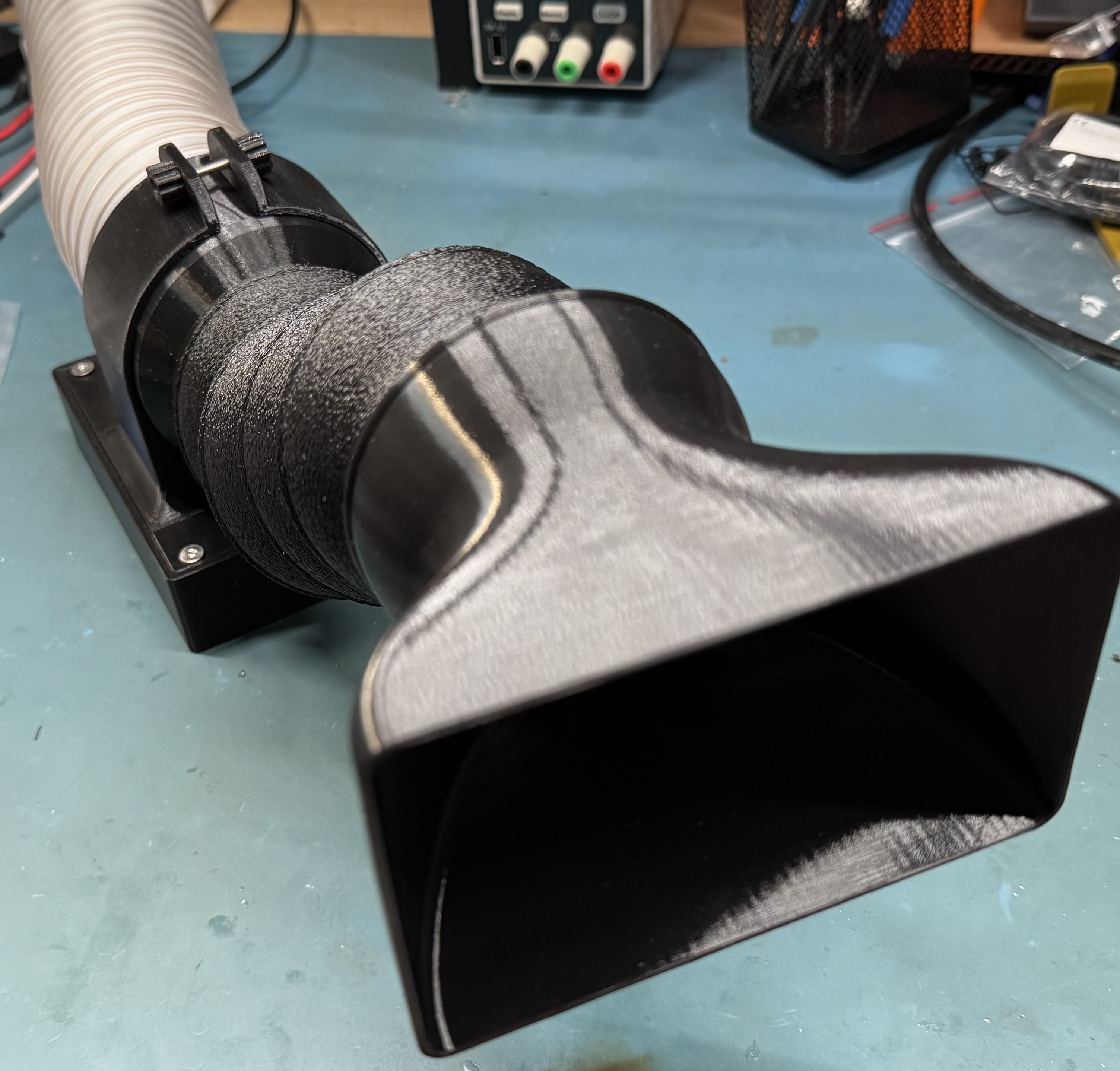 Soldering fume extractor - stand with segmented arm to 75mm flexible hose