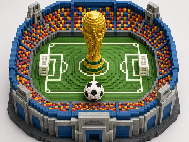Miniaturisiertes Voxel-Sportstadion-Modell - Miniaturized Voxel Sports Stadium Model
