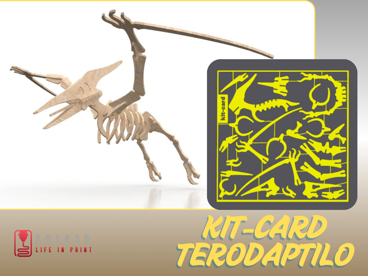 terodaptilo kit-card puzzle