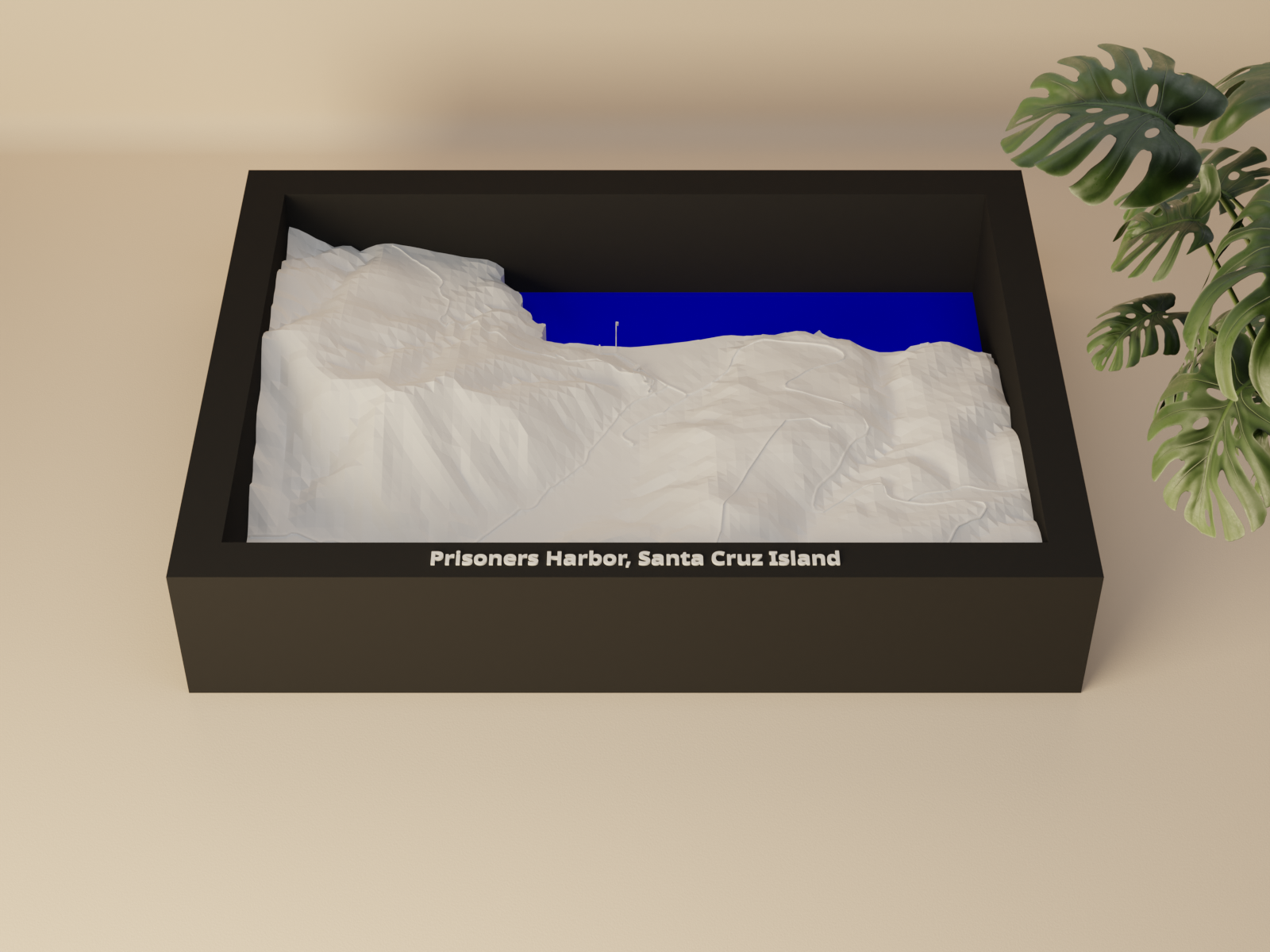 Prisoners Harbor, Santa Cruz Island, United States - 3D Miniature