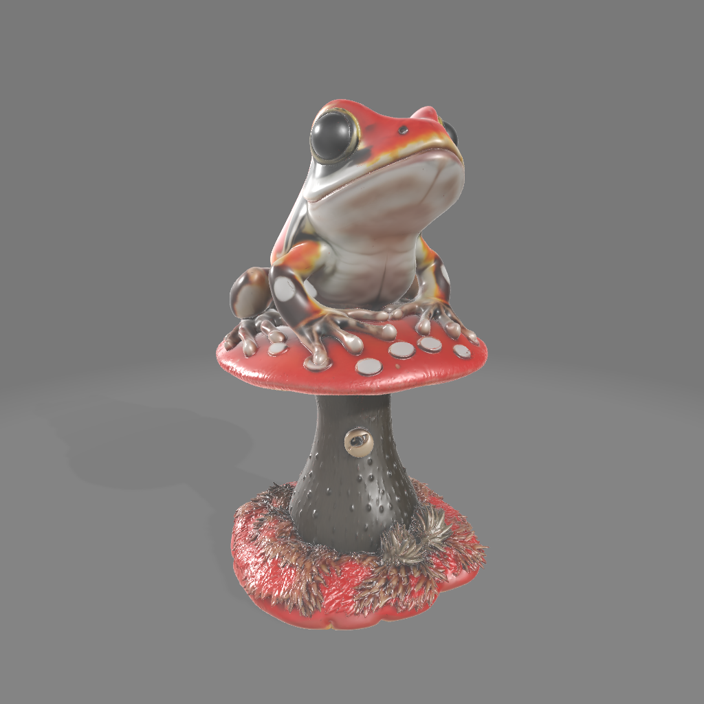 Toad on Mushroom