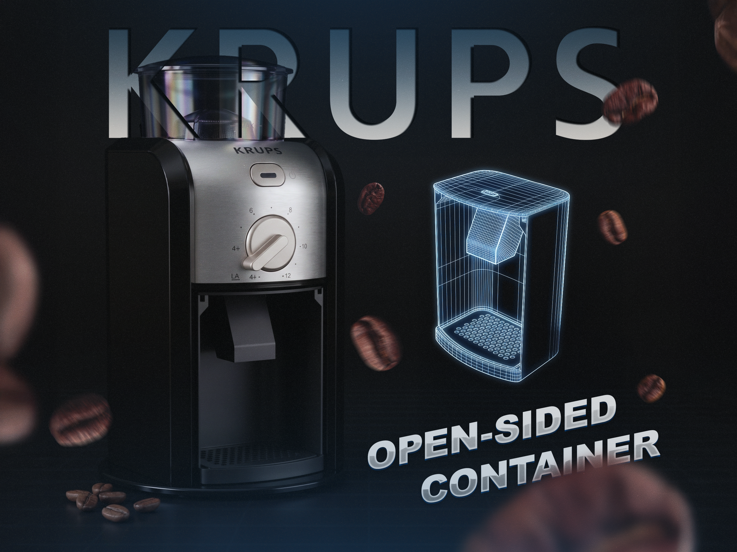 KRUPS GVX242 Grinder Dosing Container (Moka Pot)