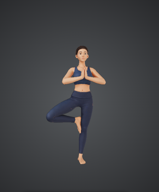 Yoga Tree Pose Female Figurine – Vrksasana Fitness