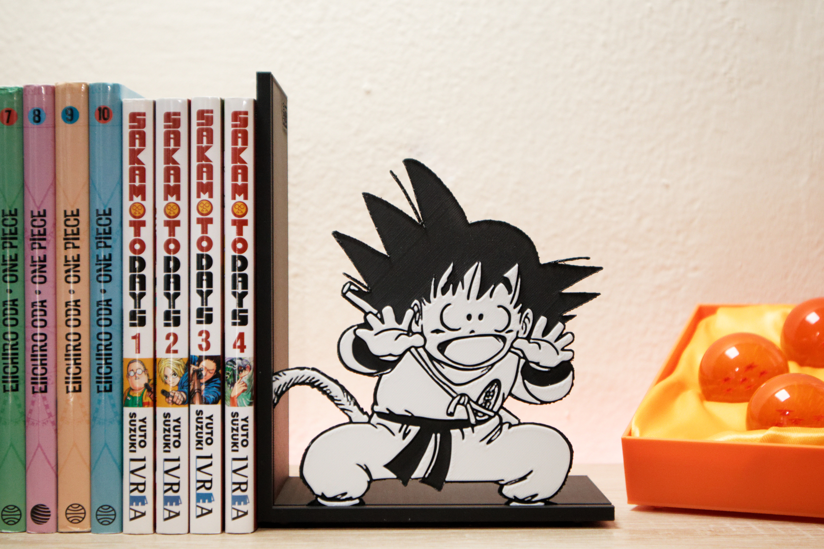 Bookend of funny young Son Goku | Dragon Ball Fan Art