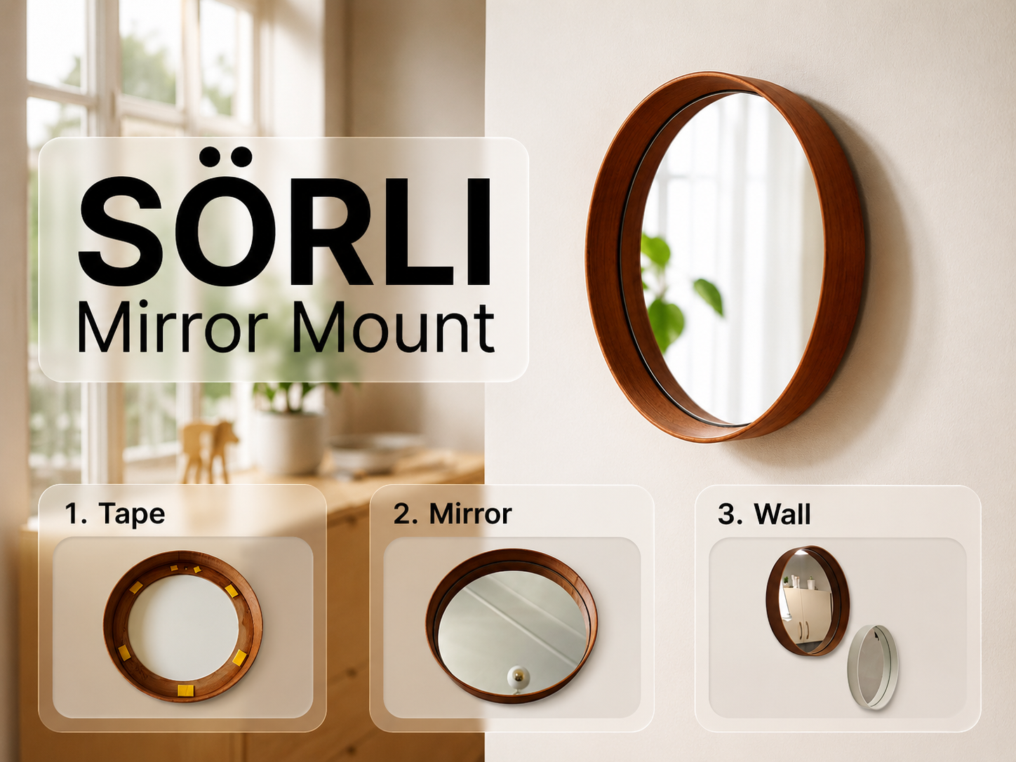 IKEA SÖRLI Mirror Wall Mount
