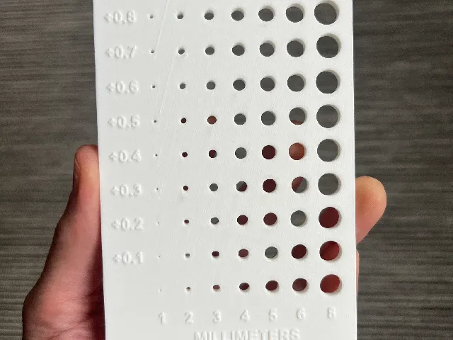 Small Metric Hole Diameter Gauge Calibration Tool