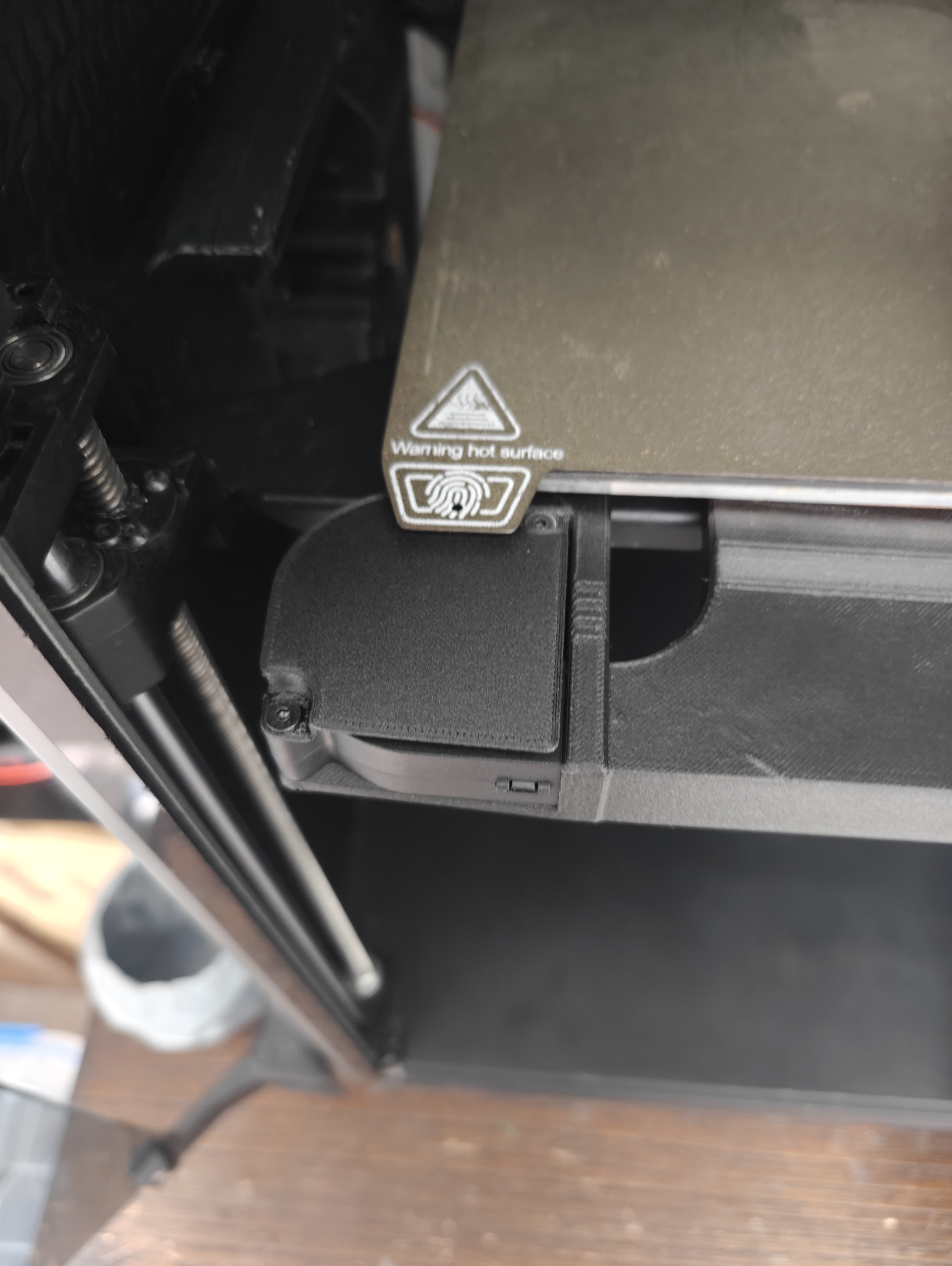 Fan Cover for K1 Bed Fan mod 3D model thumbnail