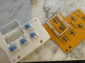 Kinesis Thumb Cluster PCB Replacement Millz Mod Connector Spacer Plate