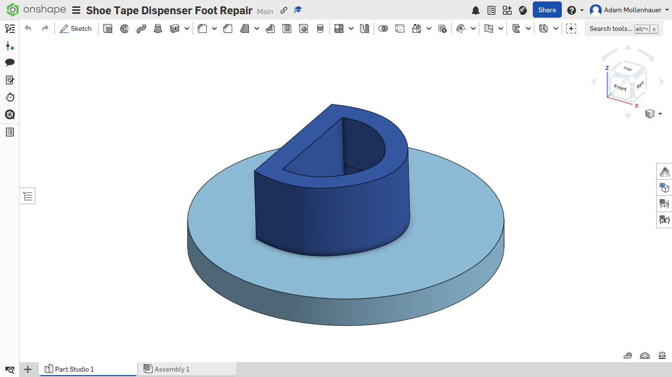 Shoe Tape Dispenser Foot Repair
