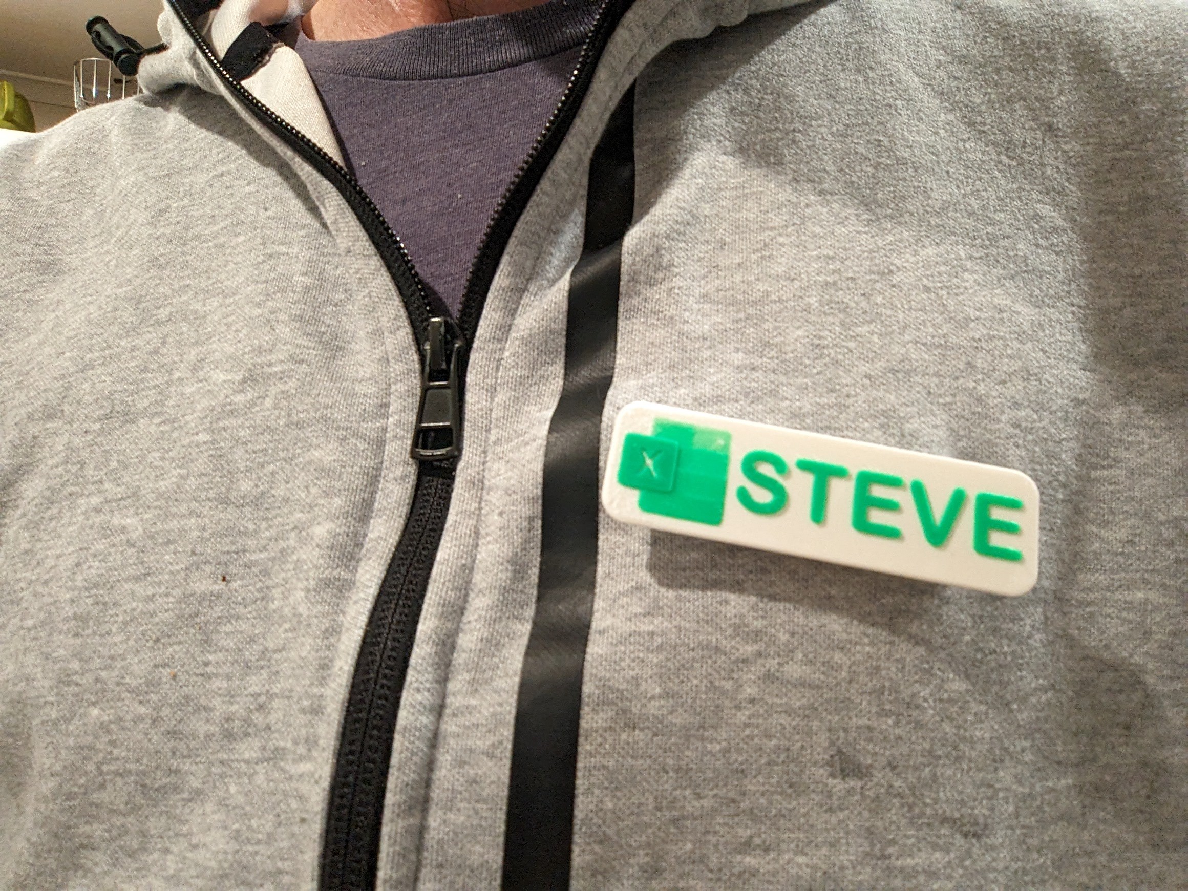 Customisable Excel nametag - Magnetic