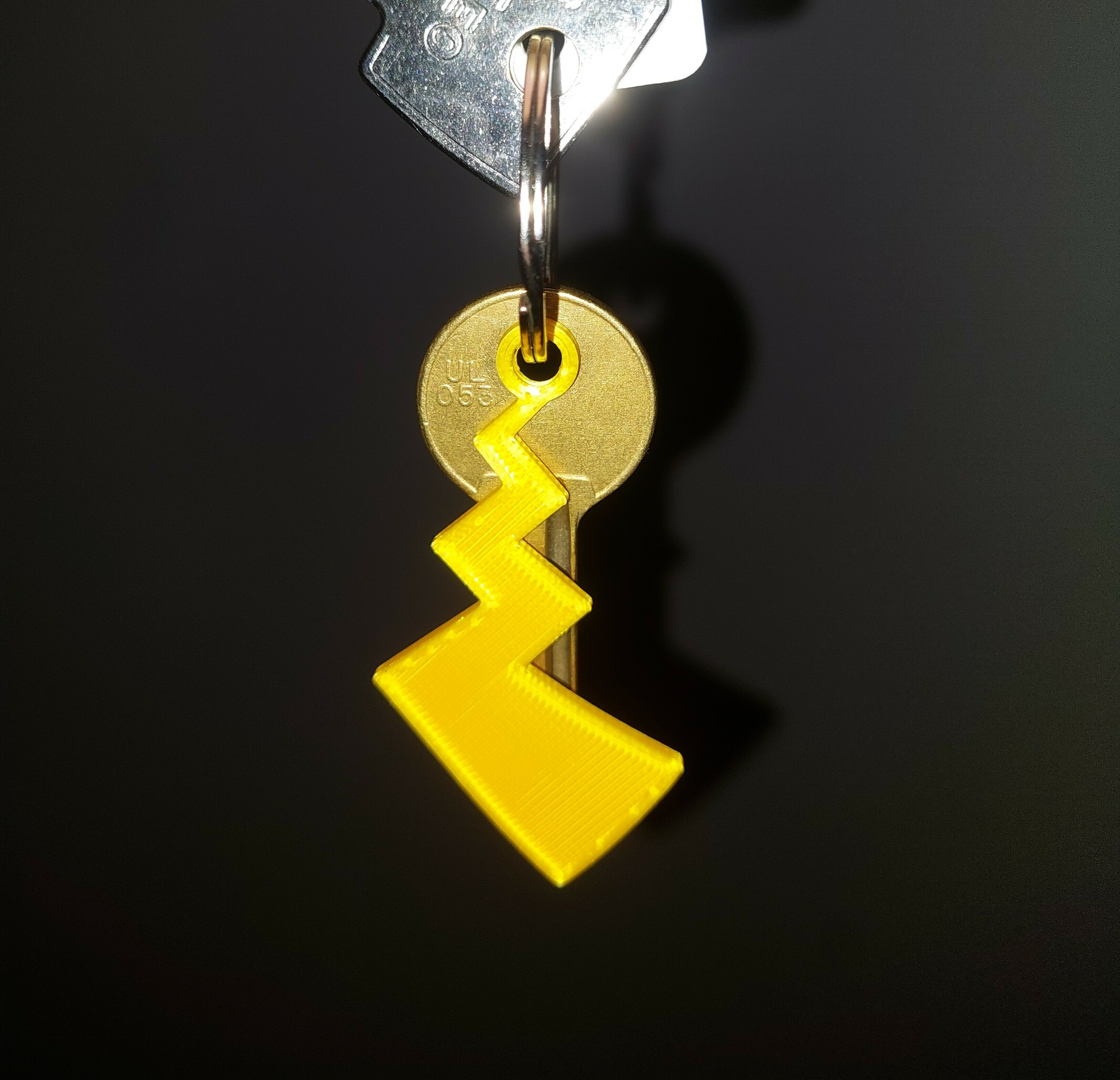 pikatsu tail keychain