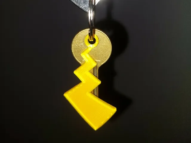 pikatsu tail keychain