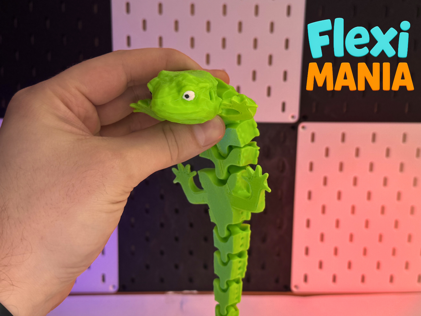 FLEXI Articulated Print-in-Place Lizard No Support