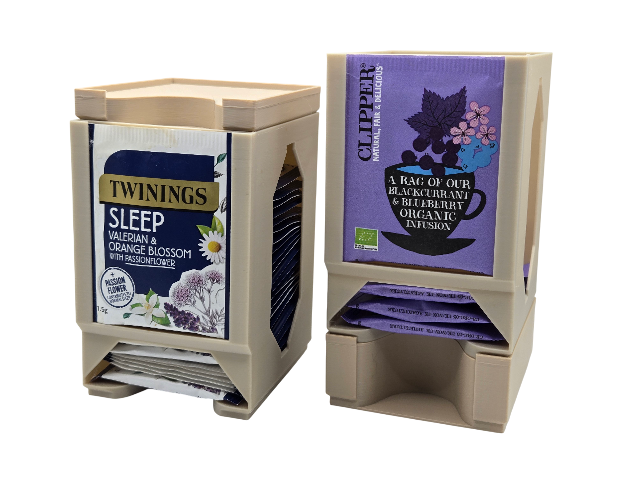 Stackable Base for Interlocking Teabag Dispenser (Parametric)