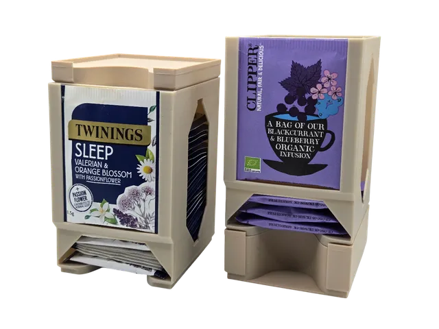 Stackable Base for Interlocking Teabag Dispenser (Parametric)