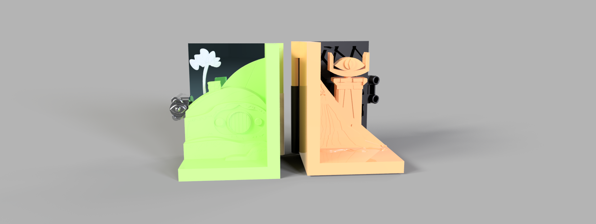 From the Shire to Mordor - LOTR Bookends