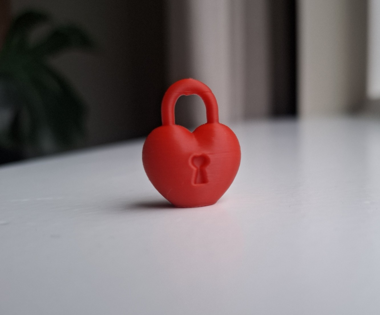 Miniatura 2 do modelo 3D Keychain Heart Lock