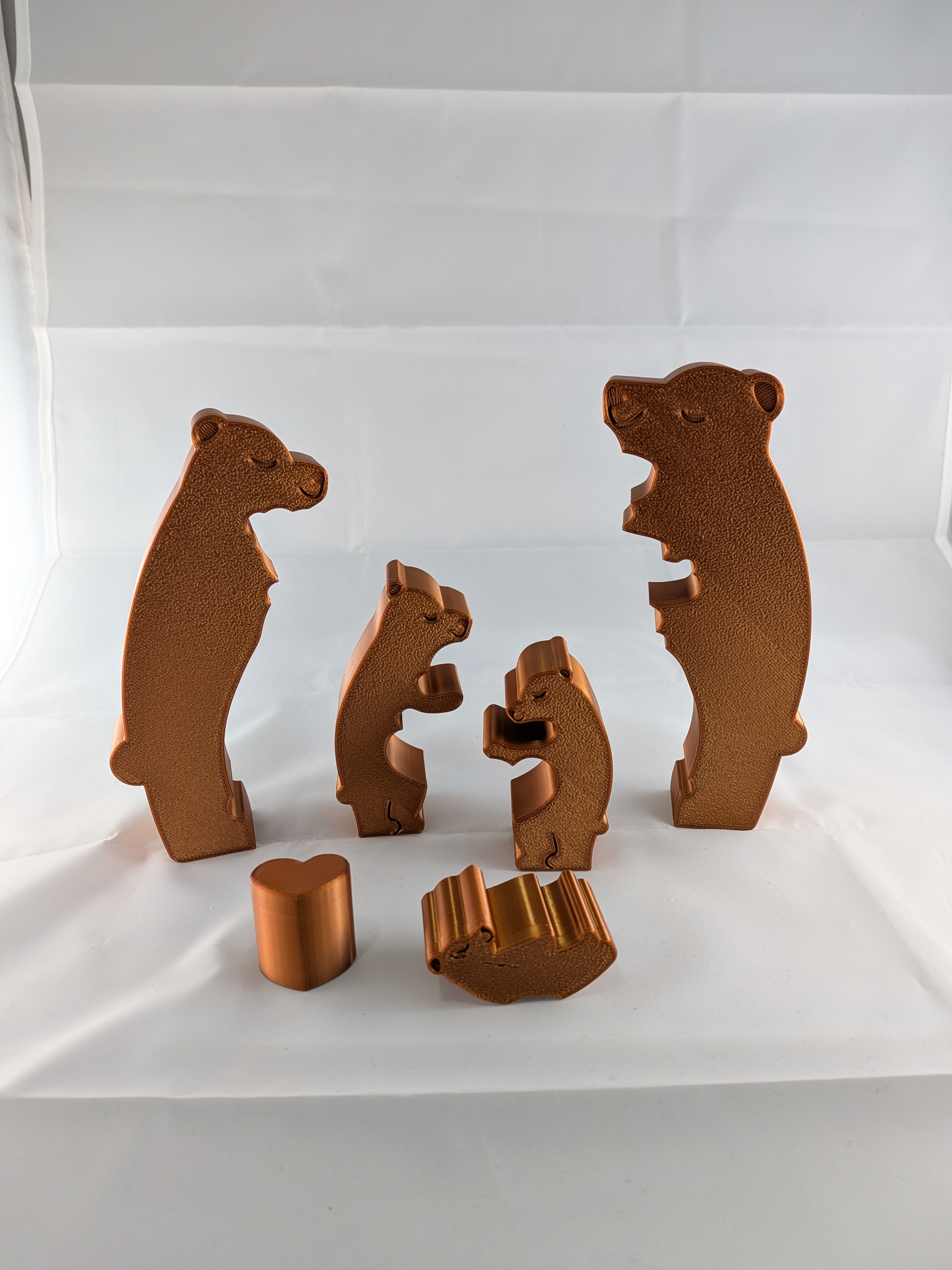Puzzle Bear Family – Interlocking Hugging Bears (Up to 5 Bears) — thumbnail 2