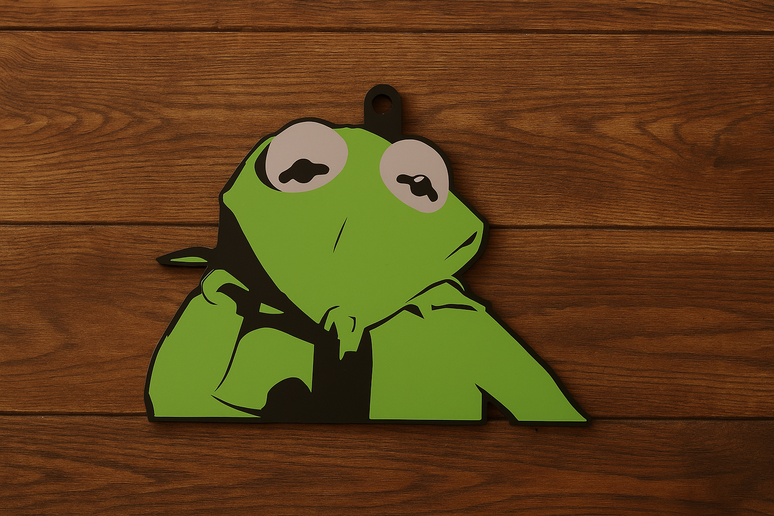 holy kermit keychain