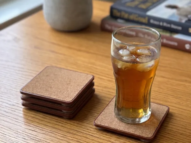 Coaster with Cork Insert