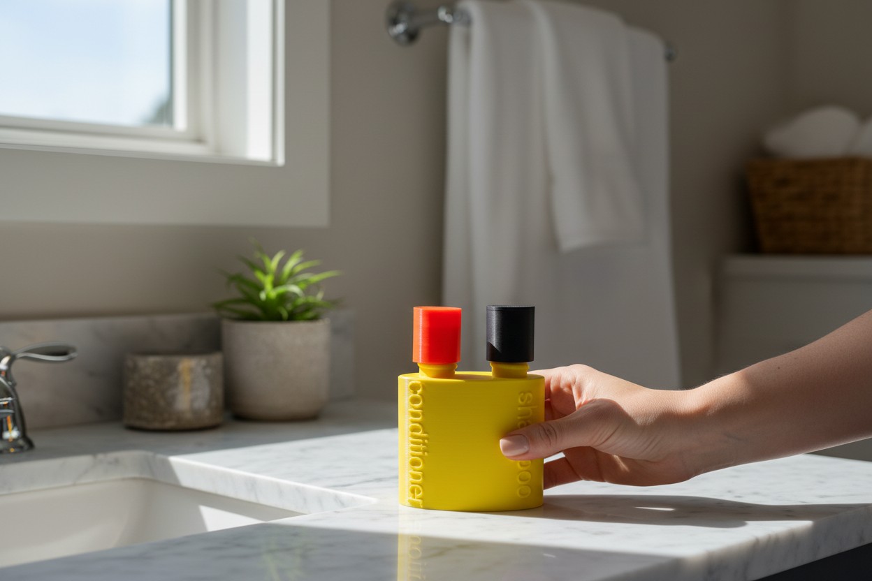 Dual Bottle Organizer – Compact Condiment Holder