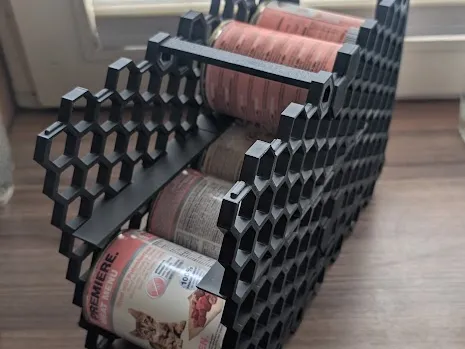 Stackable FIFO can storage remix for 11cm cans