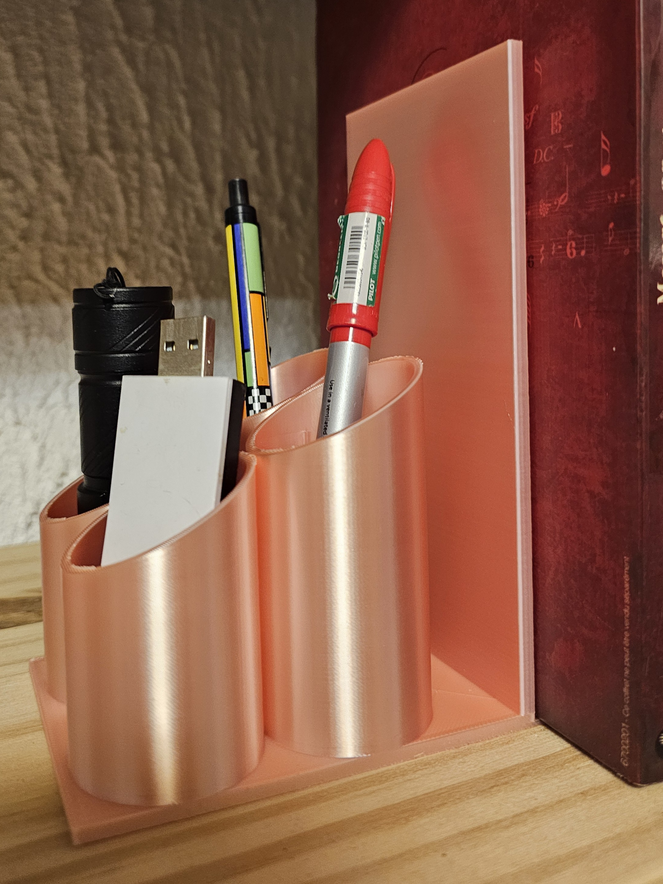 Bookend with organizer - 2 versions - 100 and 150mm width